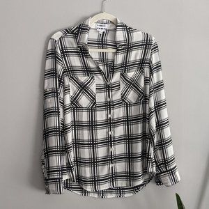 Express Portofino Checkered Plaid Blouse S:M